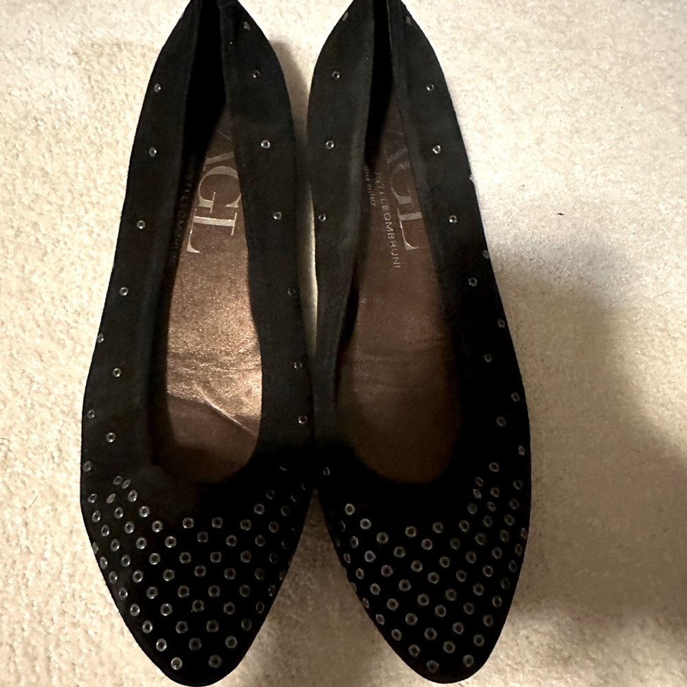 Black Italian flats AGL